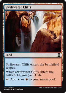 [245]【EN】【FOIL】急流の崖/Swiftwater Cliffs【EMA】[C][土地]