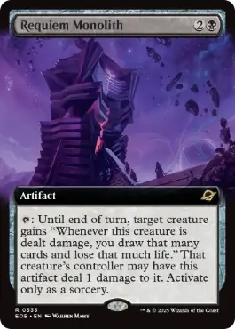 [333]【EN】■拡張アート■レクイエムのモノリス/Requiem Monolith【EOE】[R][黒]