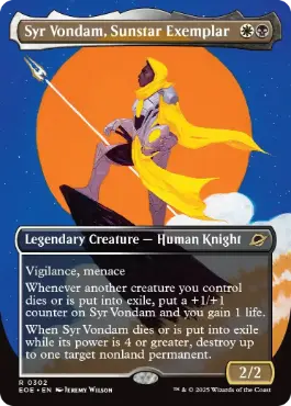 [302]【EN】■ボーダーレス■サンスターの模範、ヴォンダム卿/Syr Vondam, Sunstar Exemplar【EOE】[R][多色]