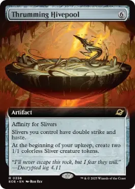 [356]【EN】■拡張アート■かき鳴らす巣槽/Thrumming Hivepool【EOE】[R][茶]