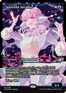 [359]【EN】【FOIL】■ショーケース■星原の歌手/Starfield Vocalist【EOE】[R][青]