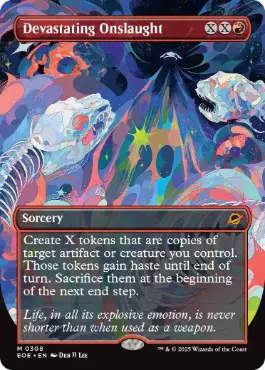 [308]【EN】【FOIL】■ボーダーレス■絶望的猛攻/Devastating Onslaught【EOE】[M][赤]