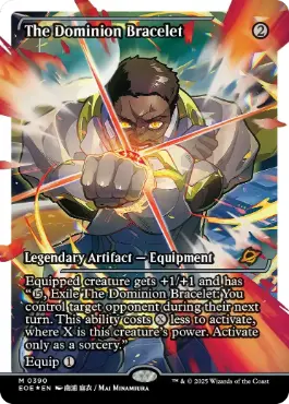 [390]【EN】【フラクチャーFOIL】■ショーケース■統制の腕輪/The Dominion Bracelet【EOE】[M][茶]