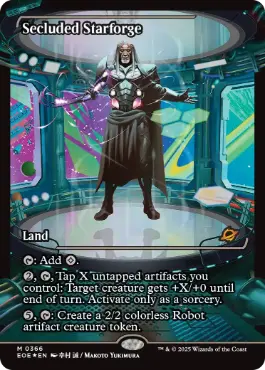 [366]【EN】【FOIL】■ショーケース■隔離された星鍛冶場/Secluded Starforge【EOE】[R][土地]