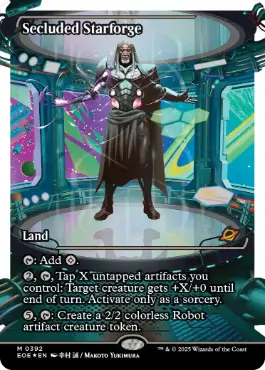 [392]【EN】【フラクチャーFOIL】■ショーケース■隔離された星鍛冶場/Secluded Starforge【EOE】[R][土地]