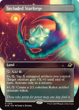 [316]【EN】【FOIL】■ボーダーレス■隔離された星鍛冶場/Secluded Starforge【EOE】[R][土地]