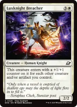 [026]【EN】光明騎士の突破者/Luxknight Breacher【EOE】[C][白]
