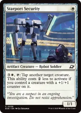 [039]【EN】スターポートの警備機/Starport Security【EOE】[C][白]