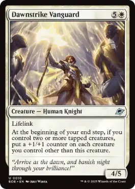 [010]【EN】【FOIL】ドーンストライクの先兵/Dawnstrike Vanguard【EOE】[U][白]