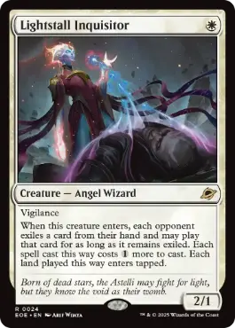 [024]【EN】【FOIL】光逸らしの審問官/Lightstall Inquisitor【EOE】[R][白]