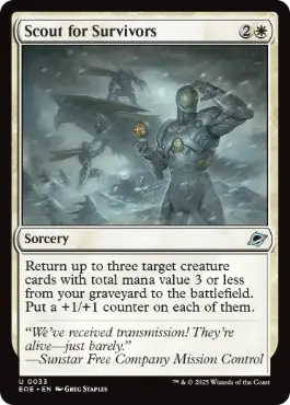 [033]【EN】【FOIL】生存者探し/Scout for Survivors【EOE】[U][白]