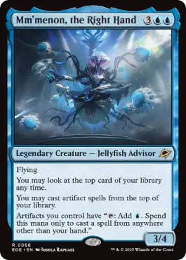 [068]【EN】【FOIL】右腕、ムメノン/Mm'menon, the Right Hand【EOE】[R][青]