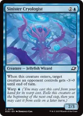 [075]【EN】【FOIL】悪意ある氷魔法学者/Sinister Cryologist【EOE】[C][青]