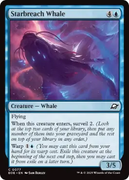 [077]【EN】【FOIL】星破りの鯨/Starbreach Whale【EOE】[C][青]