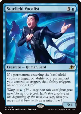 [078]【EN】【FOIL】星原の歌手/Starfield Vocalist【EOE】[R][青]