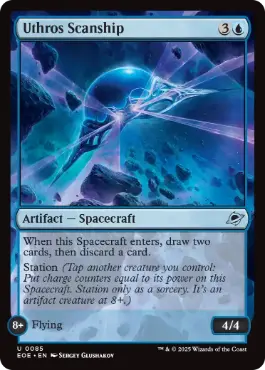 [085]【EN】【FOIL】ウスロスの探査船/Uthros Scanship【EOE】[U][青]