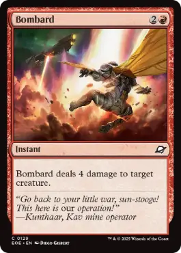 [129]【EN】【FOIL】砲撃/Bombard【EOE】[C][赤]
