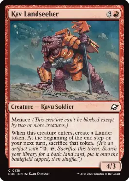 [138]【EN】【FOIL】カヴの新天地探し/Kav Landseeker【EOE】[C][赤]