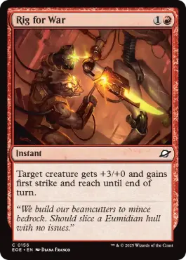 [156]【EN】【FOIL】戦支度/Rig for War【EOE】[C][赤]