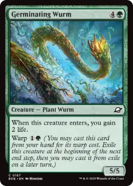 [187]【EN】【FOIL】発芽するワーム/Germinating Wurm【EOE】[C][緑]