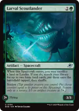 [194]【EN】【FOIL】未発達の偵察着陸船/Larval Scoutlander【EOE】[U][緑]