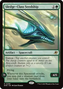 [208]【EN】【FOIL】スレッジ級シードシップ/Sledge-Class Seedship【EOE】[R][緑]