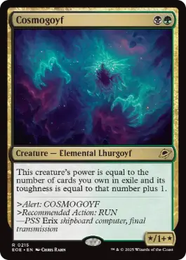 [215]【EN】【FOIL】コスモゴイフ/Cosmogoyf【EOE】[R][多色]