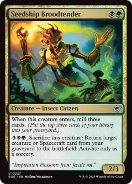 [227]【EN】【FOIL】シードシップの幼生御守り/Seedship Broodtender【EOE】[U][多色]