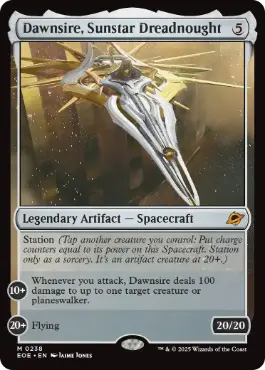 [238]【EN】【FOIL】サンスターの弩級艦、ドーンサイアー/Dawnsire, Sunstar Dreadnought【EOE】[M][茶]