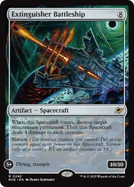 [242]【EN】【FOIL】殲滅戦艦/Extinguisher Battleship【EOE】[R][茶]