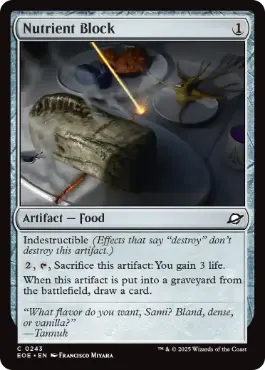 [243]【EN】【FOIL】ブロック型栄養食/Nutrient Block【EOE】[C][茶]