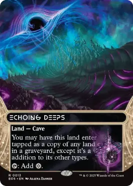 [013]【EN】■ボーダーレス■残響する深淵/Echoing Deeps【EOS】[R][土地]