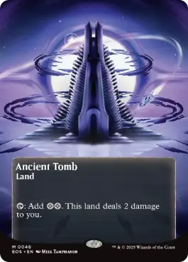 [046]【EN】【FOIL】■ボーダーレス■古えの墳墓/Ancient Tomb【EOS】[M][土地]