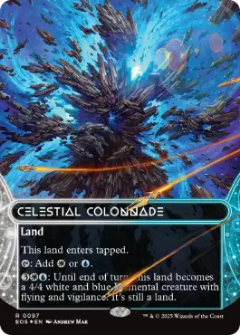 [097]【EN】【ギャラクシーFOIL】■ボーダーレス■天界の列柱/Celestial Colonnade【EOS】[R][土地]