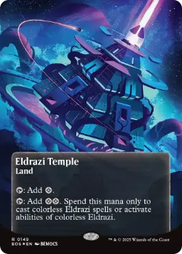 [149]【EN】【ギャラクシーFOIL】■ボーダーレス■エルドラージの寺院/Eldrazi Temple【EOS】[R][土地]