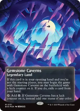 [151]【EN】【ギャラクシーFOIL】■ボーダーレス■宝石の洞窟/Gemstone Caverns【EOS】[M][土地]