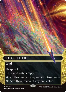 [023]【EN】【FOIL】■ボーダーレス■睡蓮の原野/Lotus Field【EOS】[M][土地]