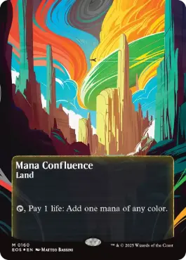 [160]【EN】【ギャラクシーFOIL】■ボーダーレス■マナの合流点/Mana Confluence【EOS】[M][土地]