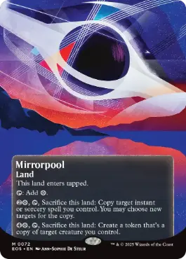[072]【EN】【FOIL】■ボーダーレス■鏡の池/Mirrorpool【EOS】[M][土地]