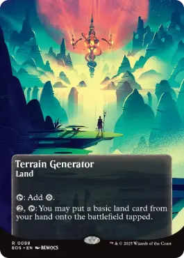 [088]【EN】【FOIL】■ボーダーレス■地形形成装置/Terrain Generator【EOS】[R][土地]