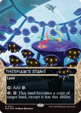 [134]【EN】【ギャラクシーFOIL】■ボーダーレス■演劇の舞台/Thespian's Stage【EOS】[R][土地]