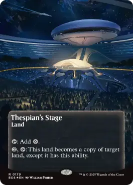 [179]【EN】【ギャラクシーFOIL】■ボーダーレス■演劇の舞台/Thespian's Stage【EOS】[R][土地]