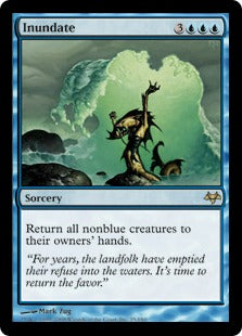 [025]【EN】【FOIL】水浸し/Inundate【EVE】[R][青]