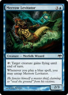 [026]【EN】【FOIL】メロウの浮遊術師/Merrow Levitator【EVE】[C][青]