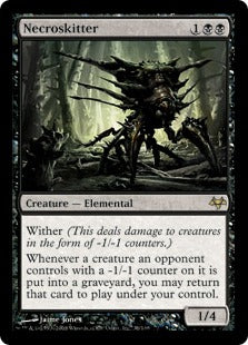 [038]【EN】【FOIL】屍滑り/Necroskitter【EVE】[R][黒]