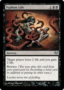 [046]【EN】【FOIL】吸命/Syphon Life【EVE】[U][黒]