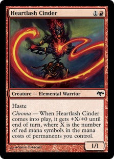 [056]【EN】【FOIL】心臓鞭の燃えがら/Heartlash Cinder【EVE】[C][赤]