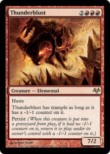 [063]【EN】【FOIL】雷叫び/Thunderblust【EVE】[R][赤]