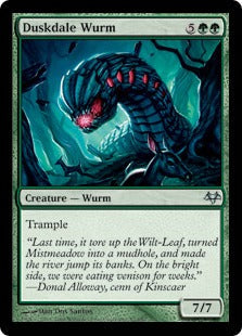 [067]【EN】【FOIL】夕暮れ谷のワーム/Duskdale Wurm【EVE】[U][緑]