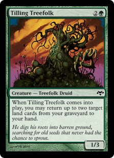 [078]【EN】【FOIL】耕すツリーフォーク/Tilling Treefolk【EVE】[C][緑]